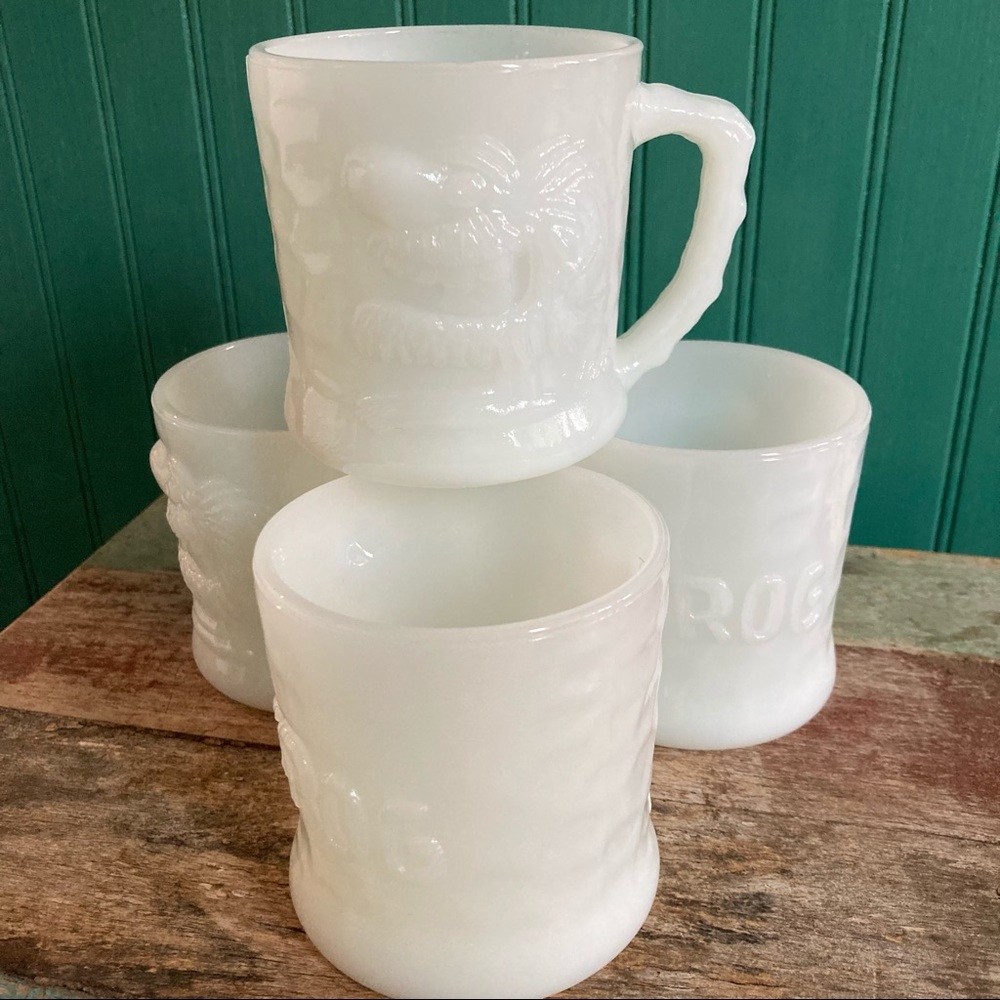 Fire King BC Comics Grog Mugs (4)